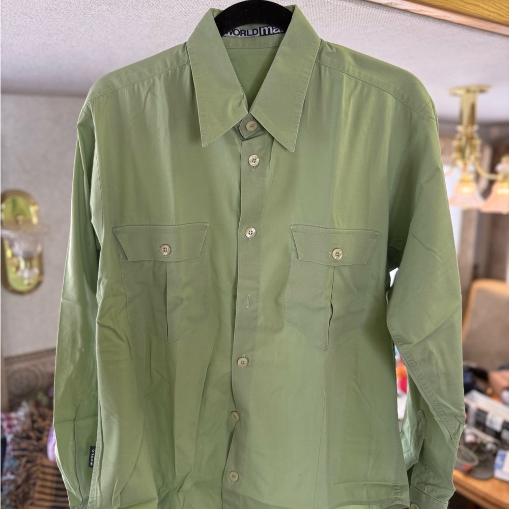 World Man fine cotton shirt with pockets